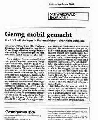 Zeitungsartikel