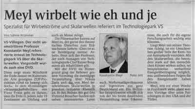 Zeitungsartikel